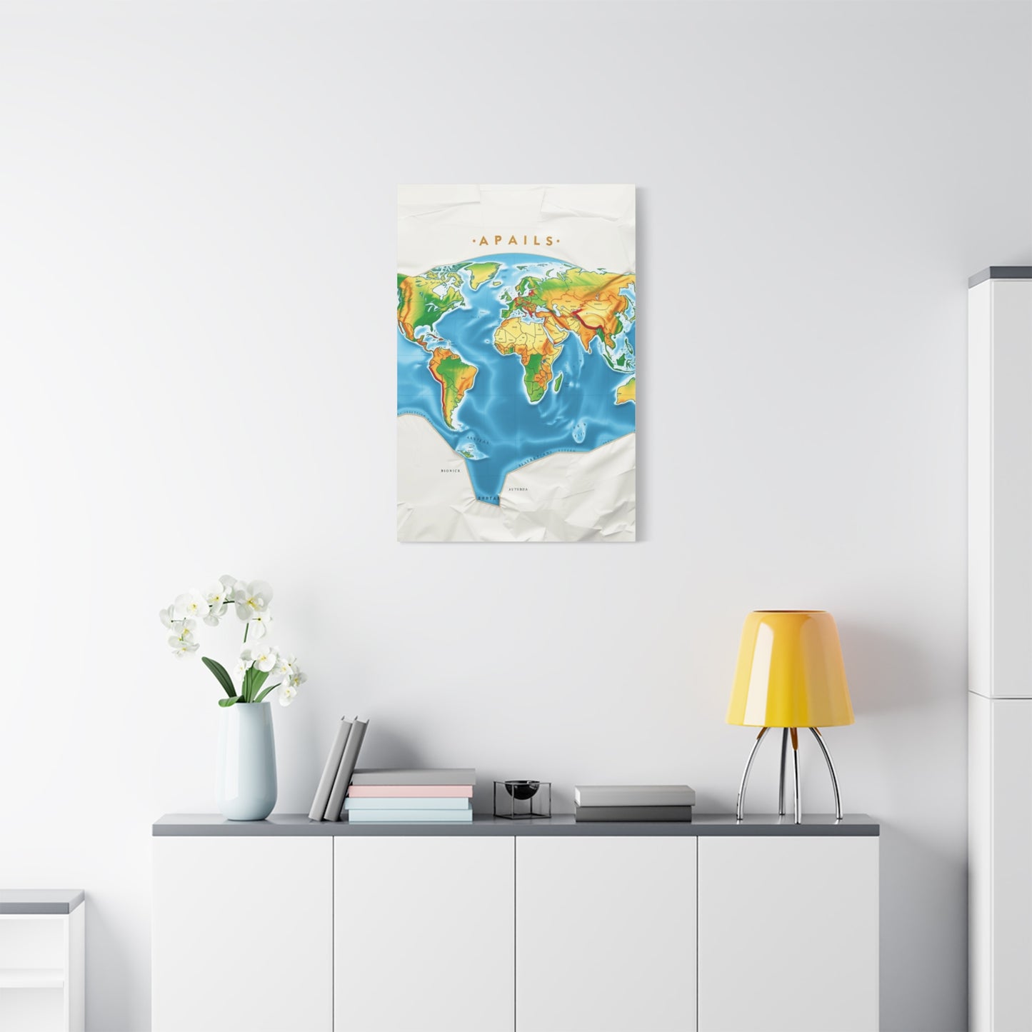 Cartographic Elegance Canvas