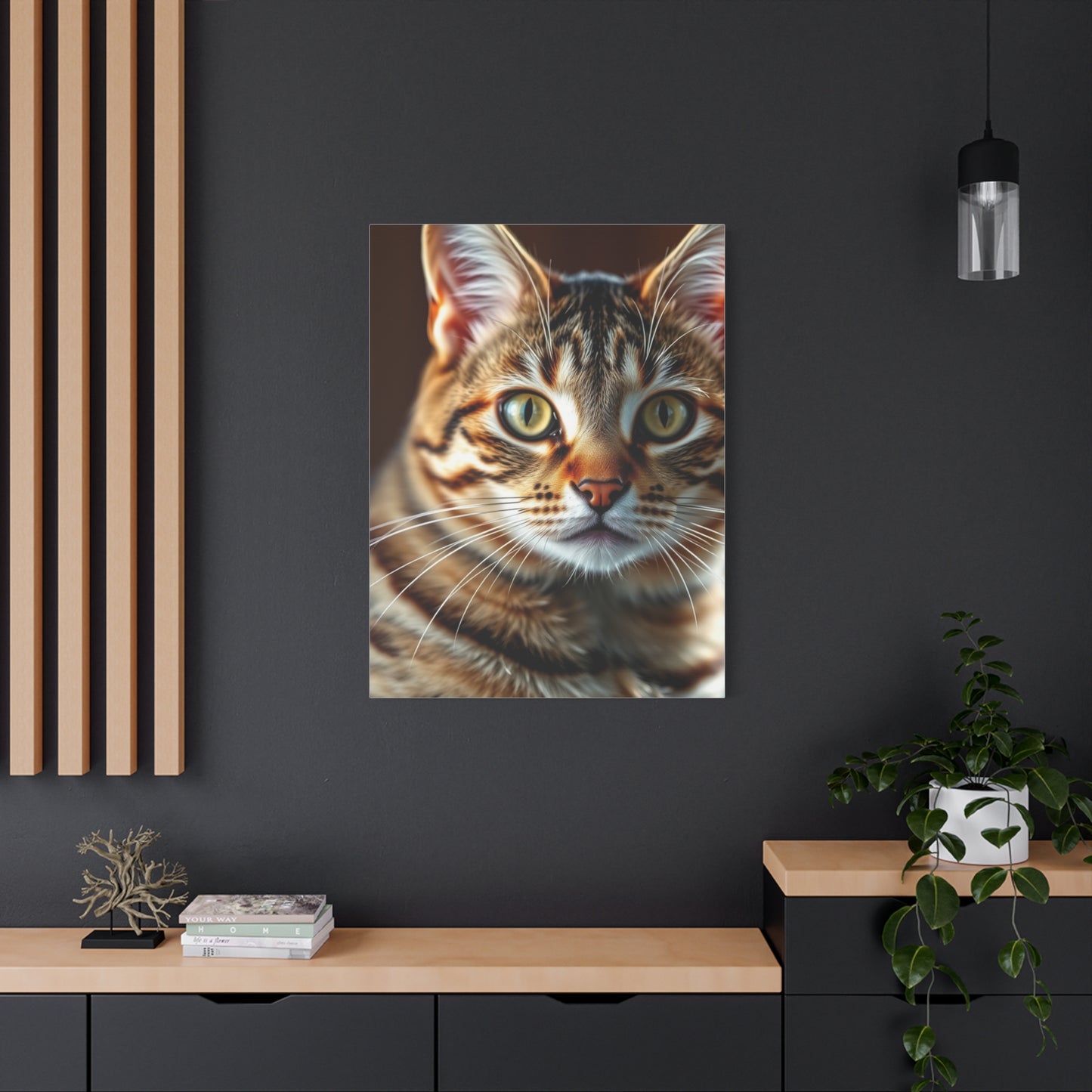 Vision Tabby Cat Art Art Wall Art & Canvas Print