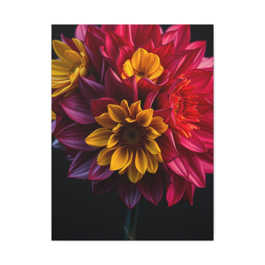 Serene Blossom Countenance Wall Art & Canvas Print