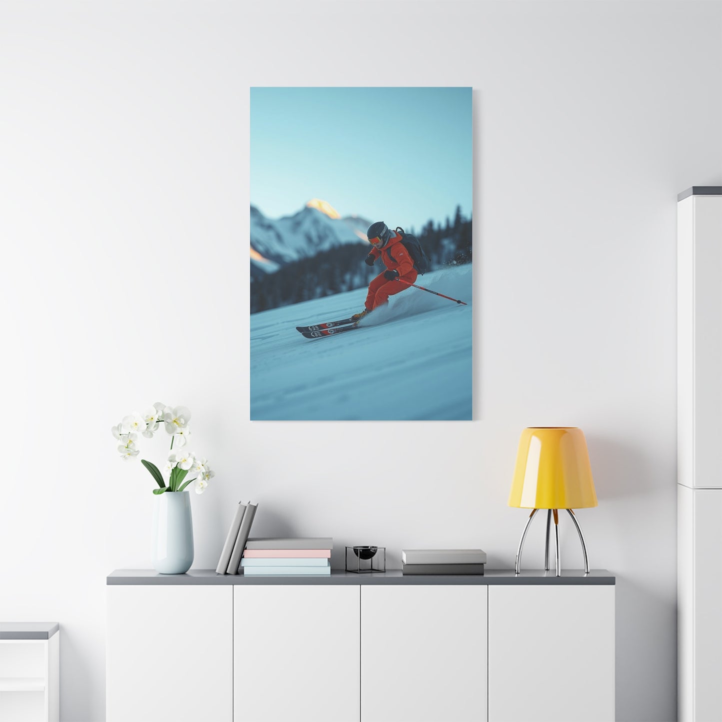 Masterpiece Skiing Art Vision Wall Art & Canvas Print
