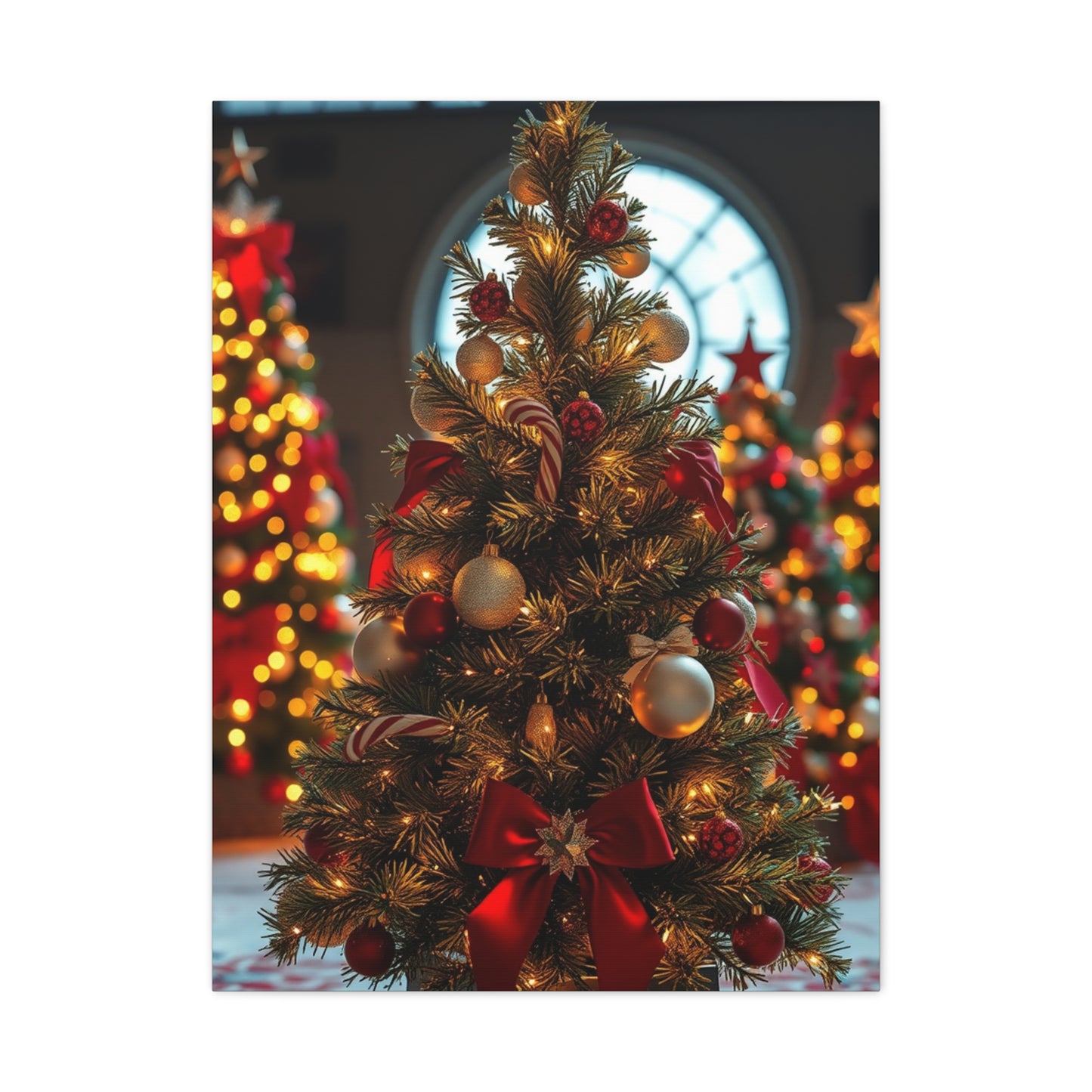 Christmas Trees & Wreath Art Supreme Gallery Wall Art & Canvas Print