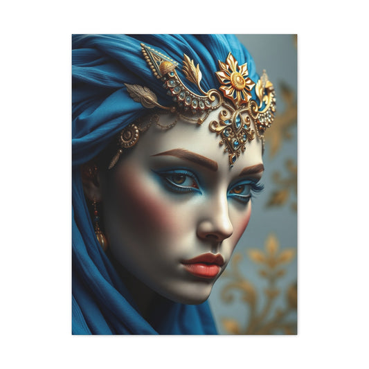 Blue & Gold Art Supreme Gallery Wall Art & Canvas Print
