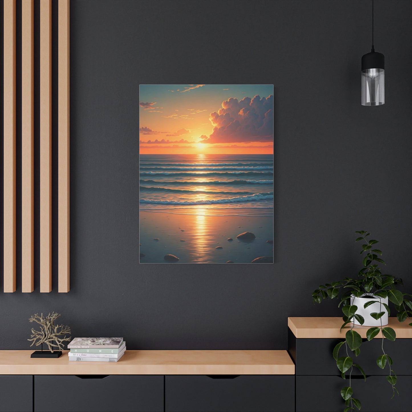 Sunset Tide Glow Coastal Wall Art & Canvas Prints