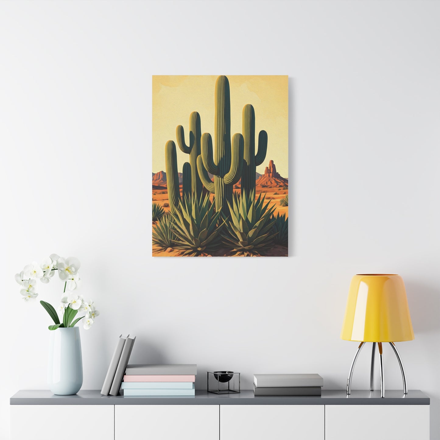 Southwestern Desert Cactus Garden Wall Art & Canvas Prints