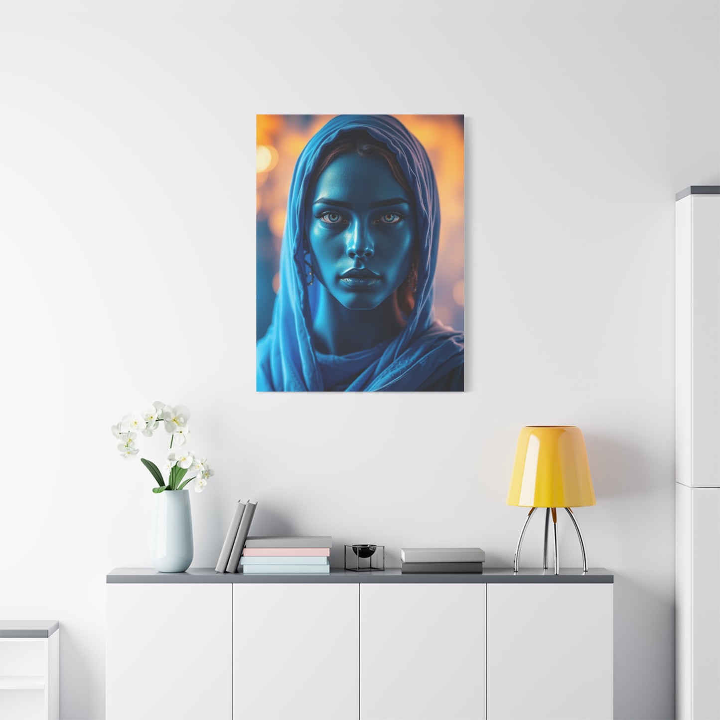 Celestial Azure Composition Wall Art & Canvas Print