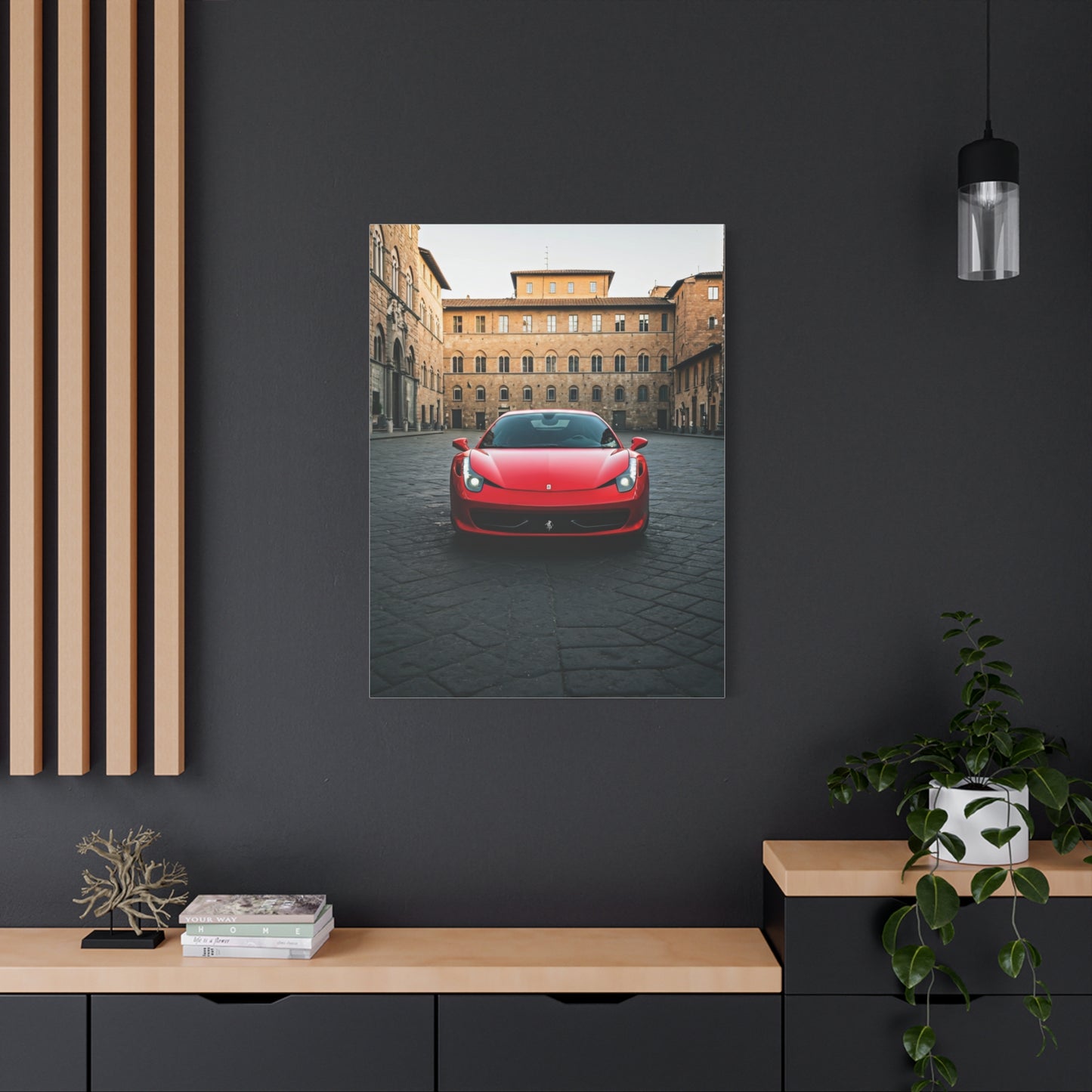 Ferrari 458 Italia Florence Piazza Wall Art & Canvas Prints