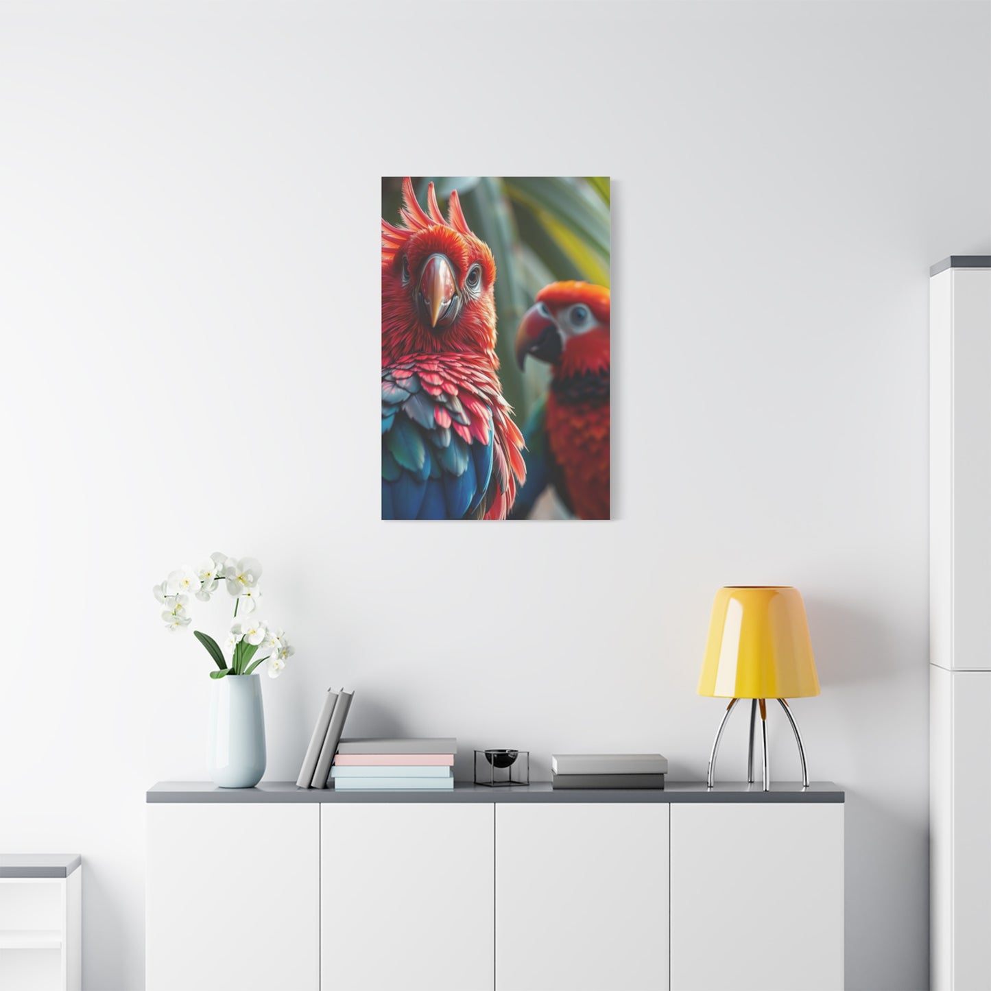 Tropical Birds Art Refined Canvas Wall Art & Canvas Print