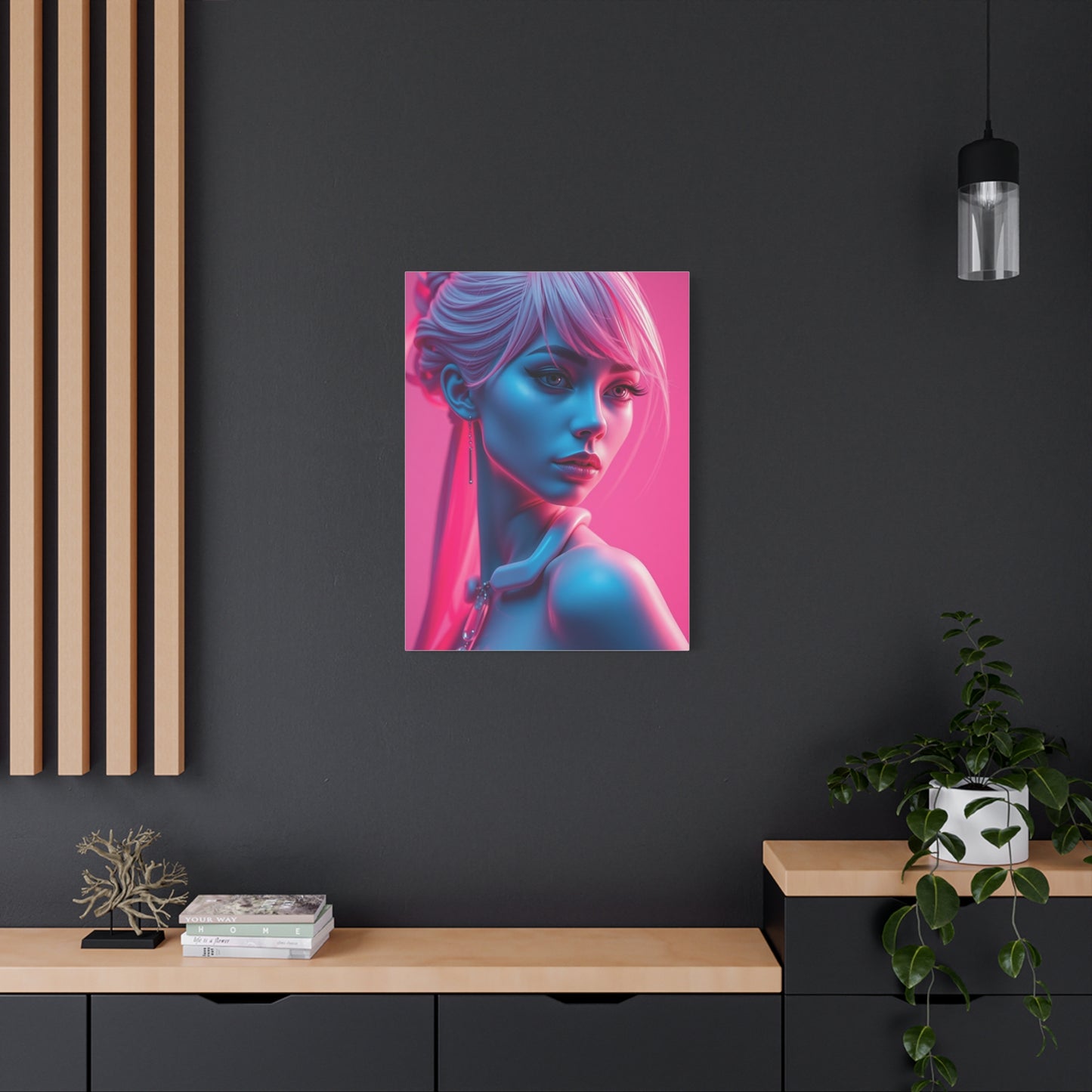 Rose Gold Illumination Canvas Wall Art & Canvas Print
