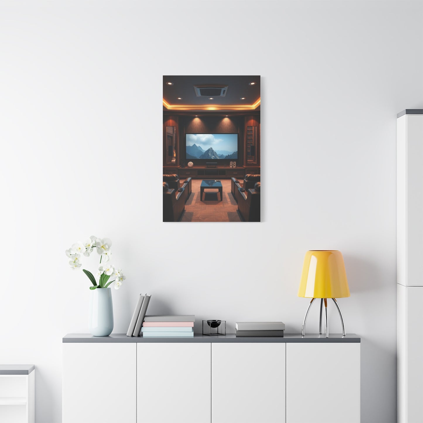 Refined Cinematic Tableau Wall Art & Canvas Print
