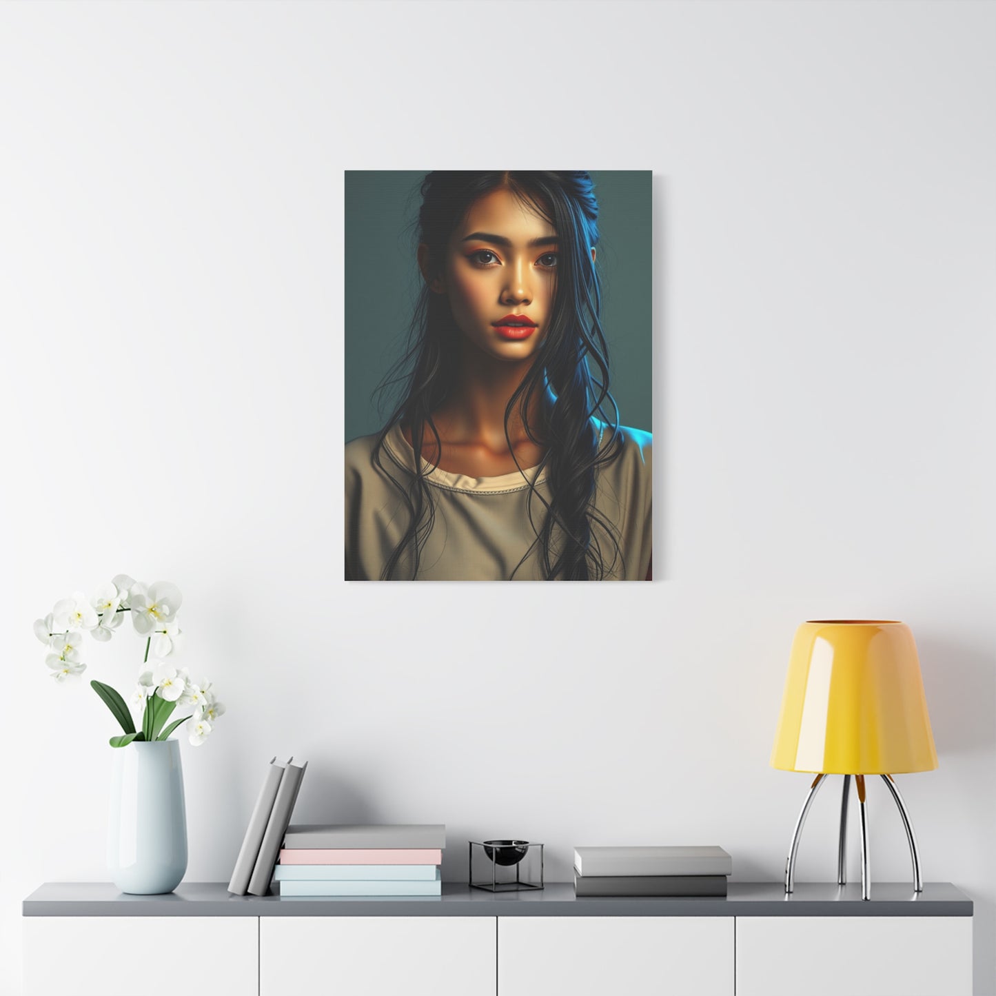 Whimsical Lady Masterpiece Wall Art & Canvas Print