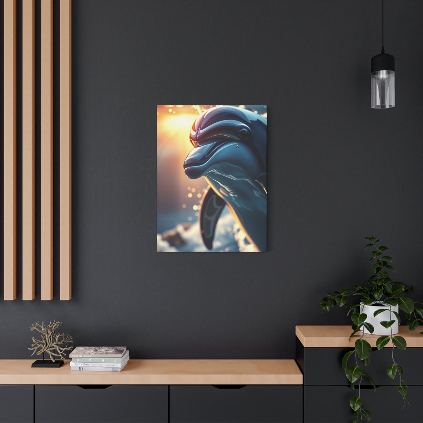 Vision Dolphin Art Art Wall Art & Canvas Print