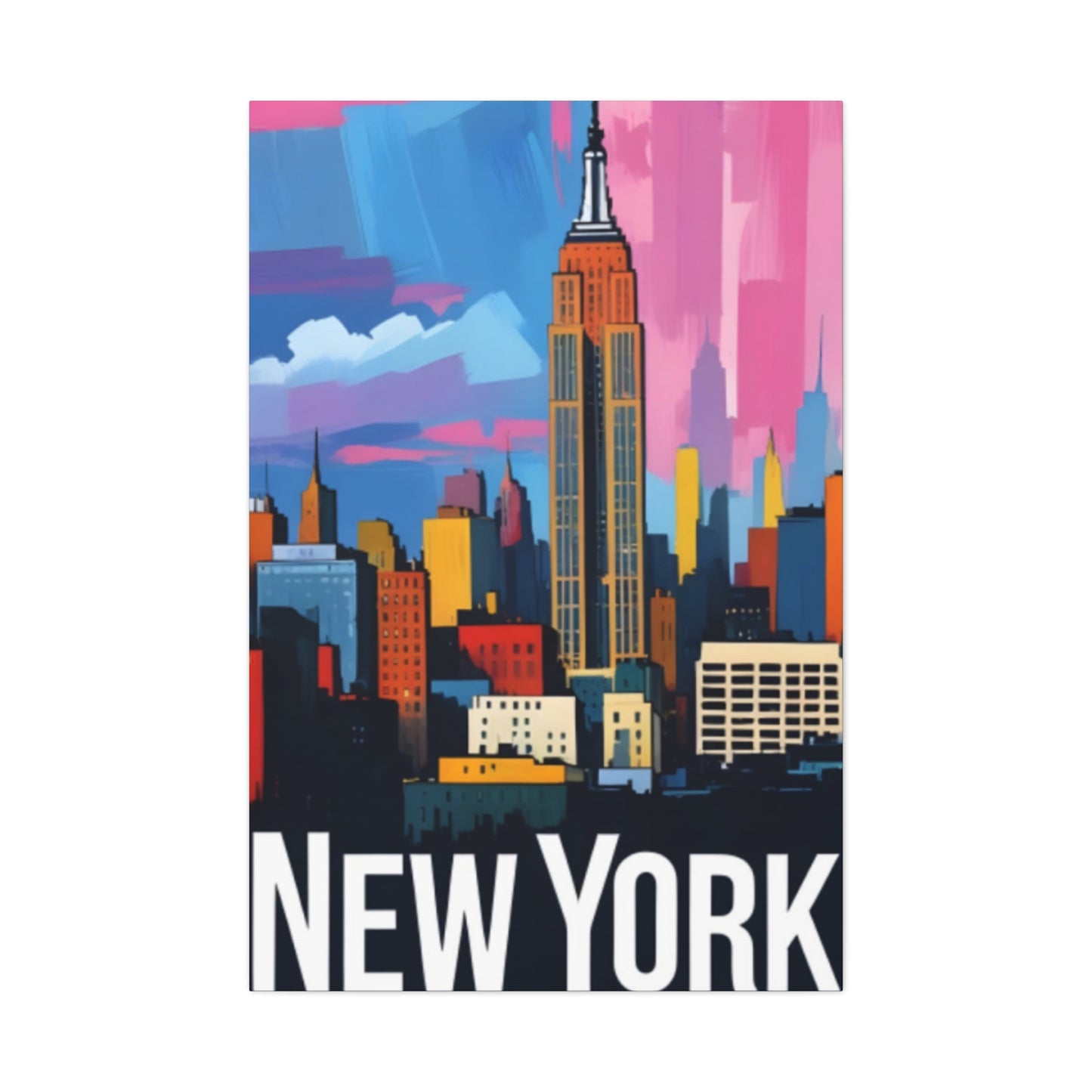 Colorful NYC Skyline Wall Art & Canvas Prints