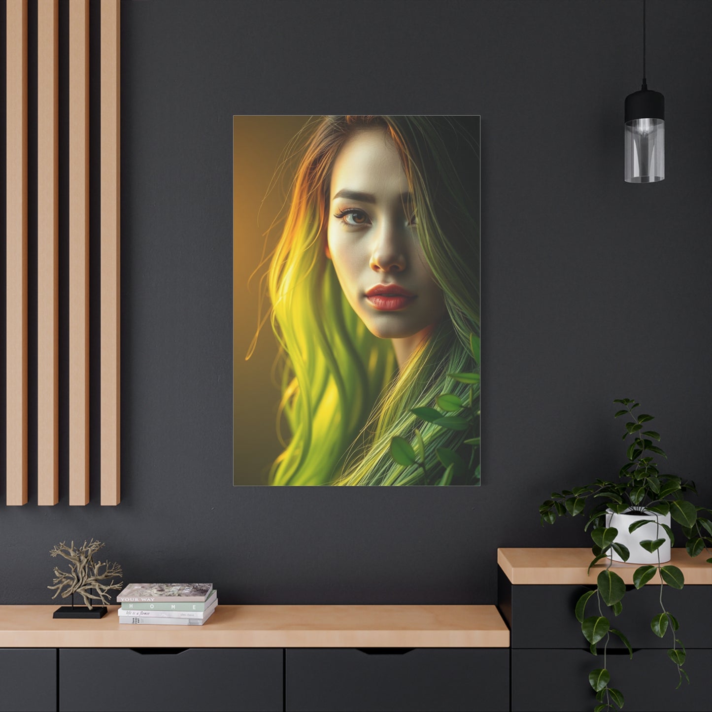 Olive Harmony Canvas Wall Art & Canvas Print