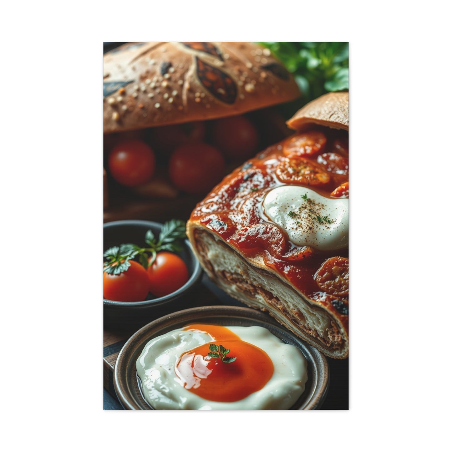 Masterpiece Italian Food Art Vision Wall Art & Canvas Print