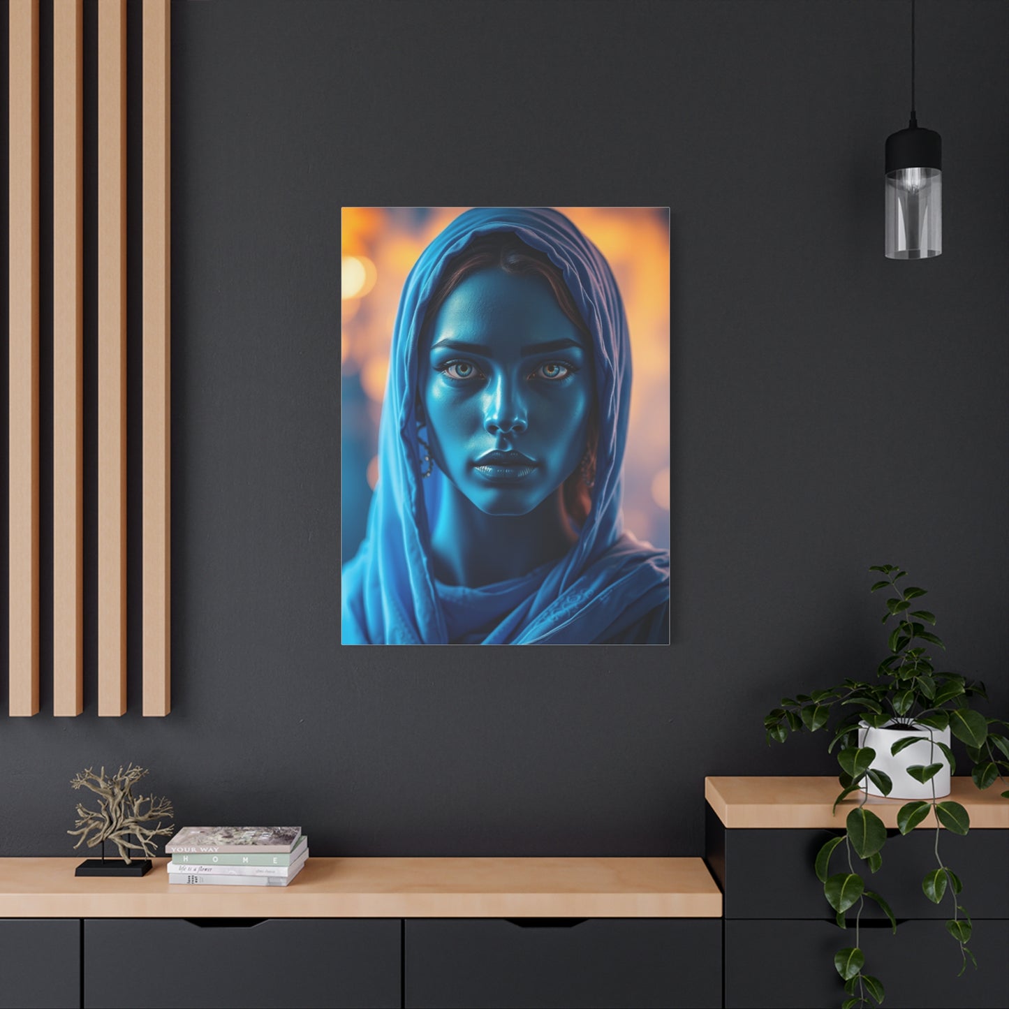 Celestial Azure Composition Wall Art & Canvas Print