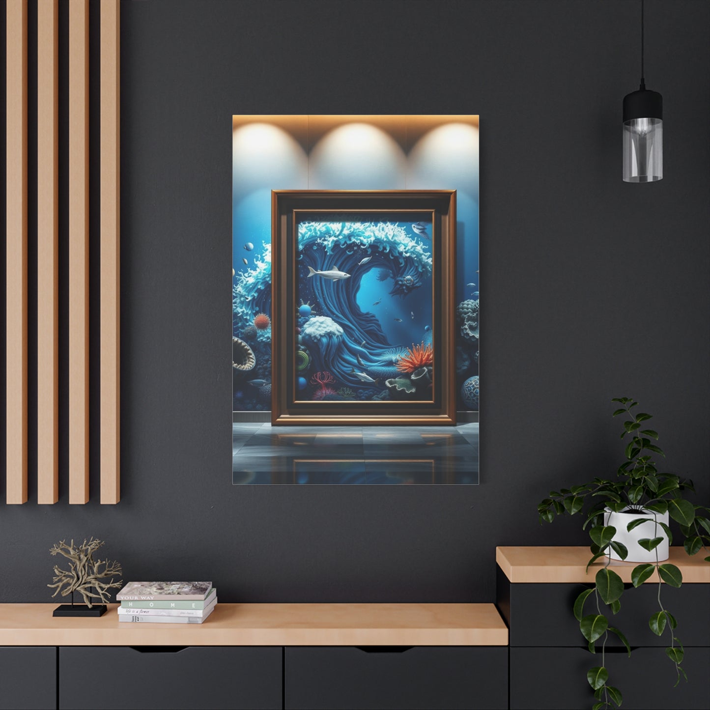 Azure Reverie Canvas Wall Art & Canvas Print