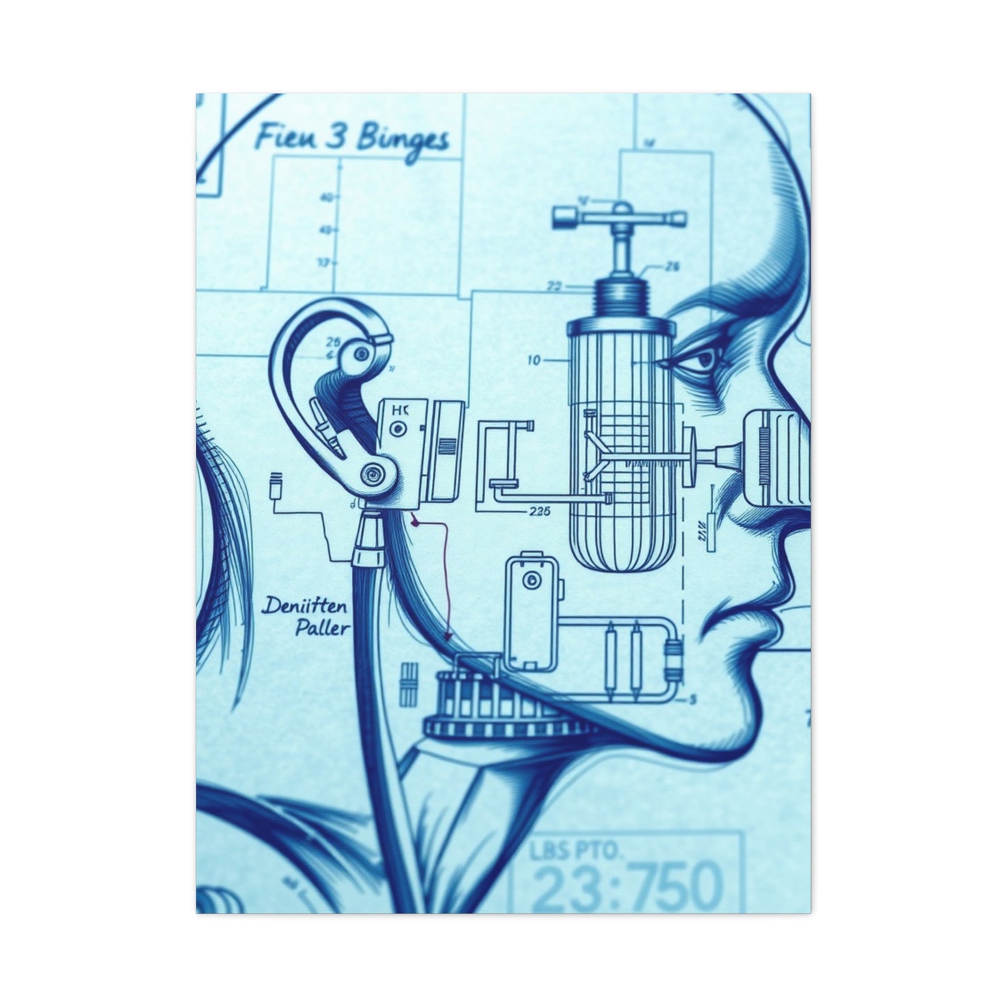 Supreme Blueprint & Patent Sketches Art Collection Wall Art & Canvas Print