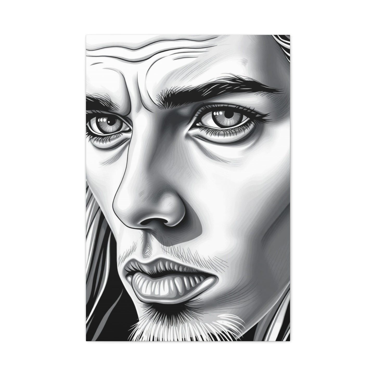 Supreme Black and White Illustrations Art Collection Wall Art & Canvas Print