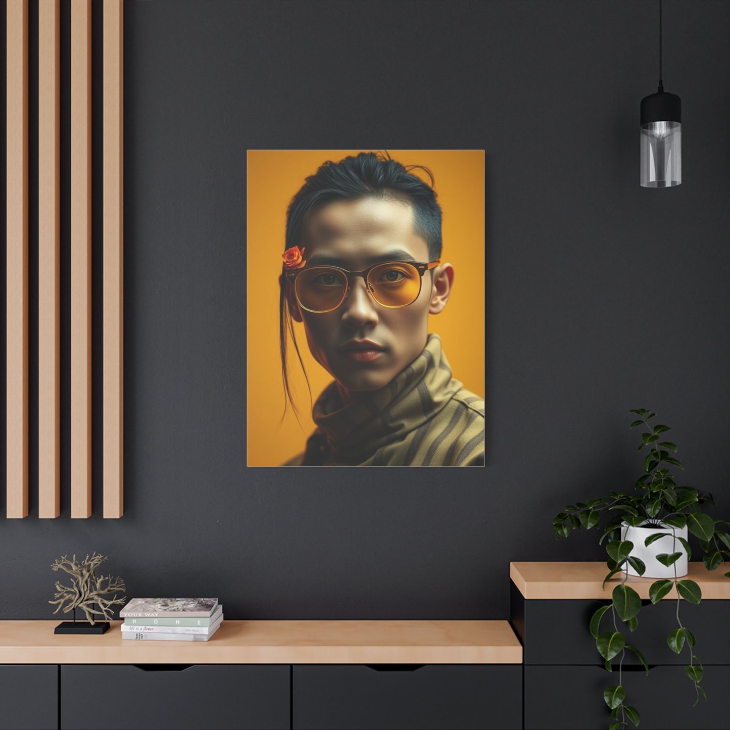 Luminous Gold Impression Wall Art & Canvas Print