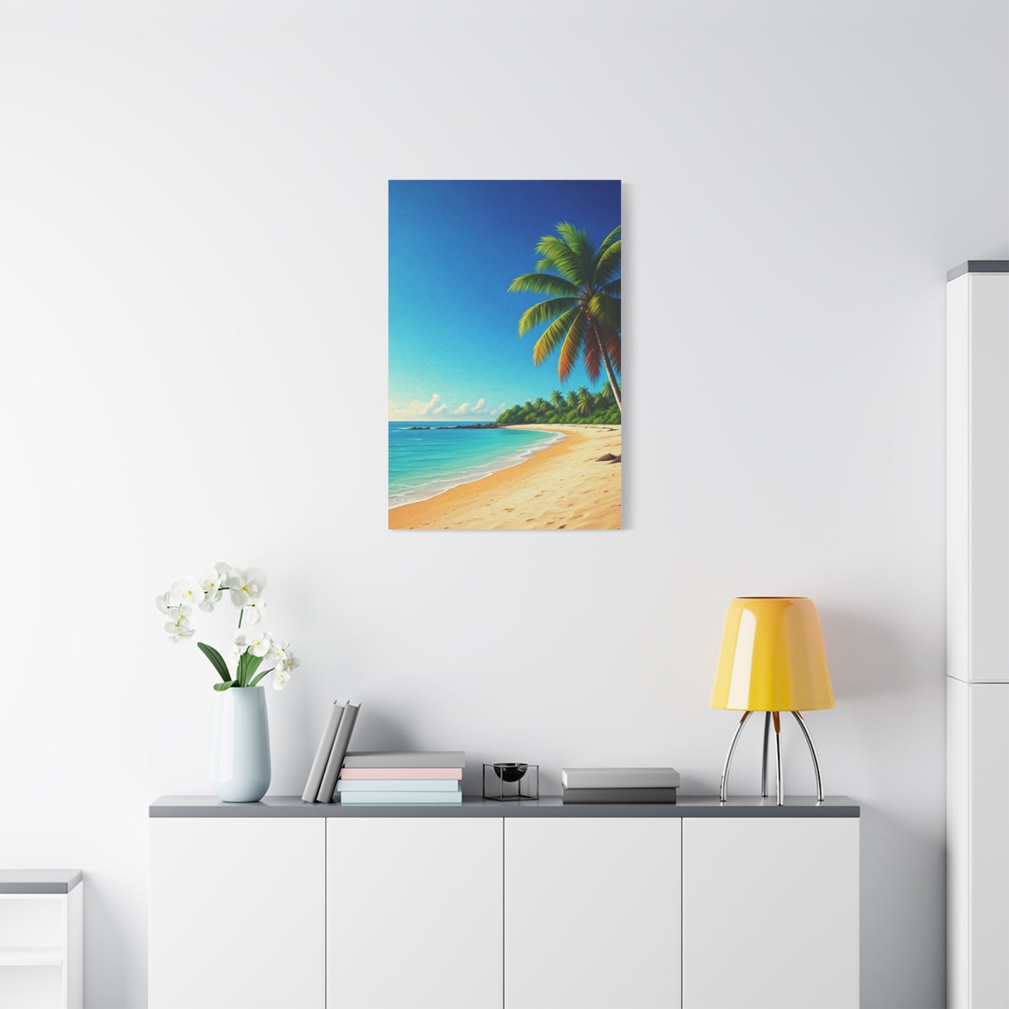 Tropical Palm Paradise Beach Wall Art & Canvas Prints