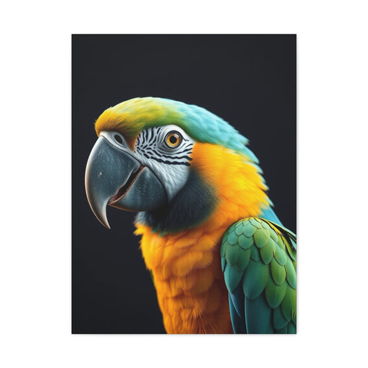 Masterpiece Parrot Art Vision Wall Art & Canvas Print