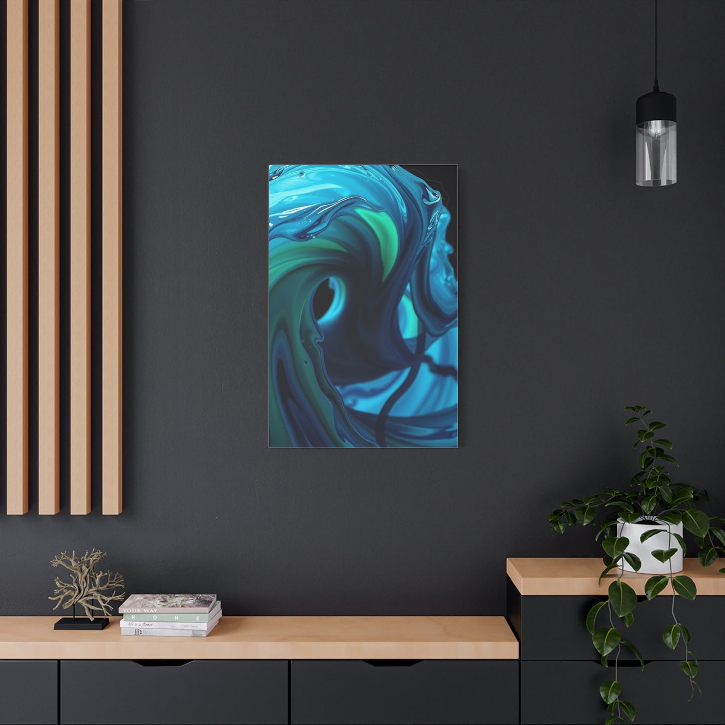 Blue & Green Art Refined Canvas Wall Art & Canvas Print