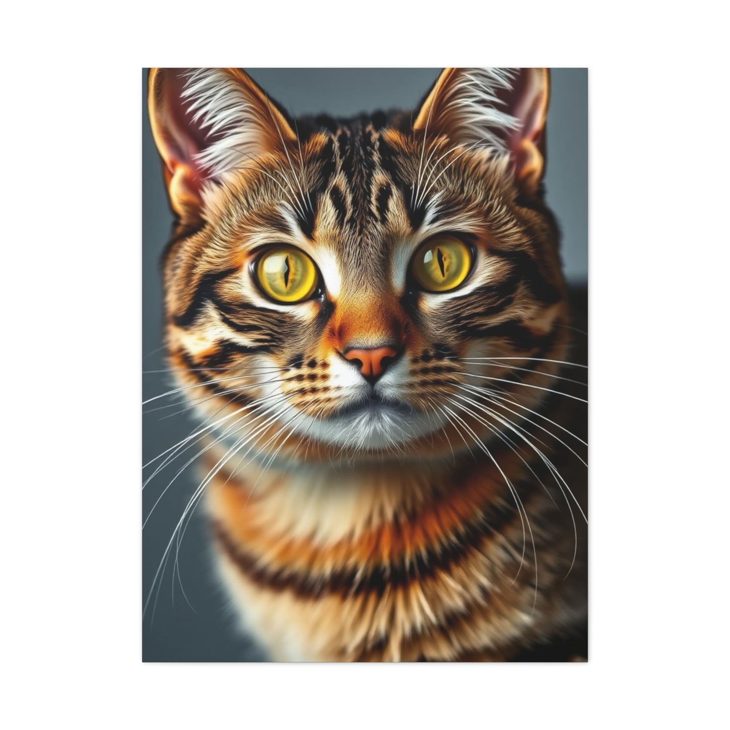Tabby Cat Art Refined Canvas Wall Art & Canvas Print