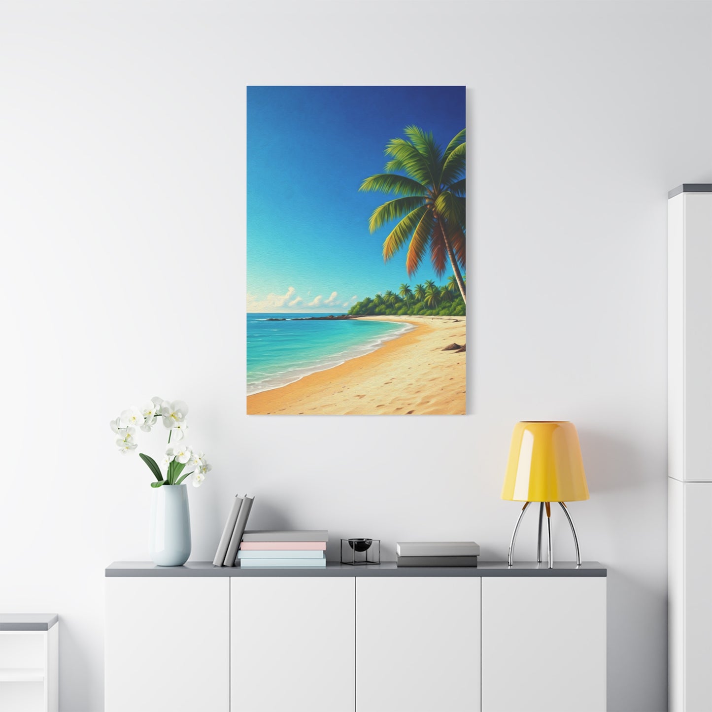 Tropical Palm Paradise Beach Wall Art & Canvas Prints