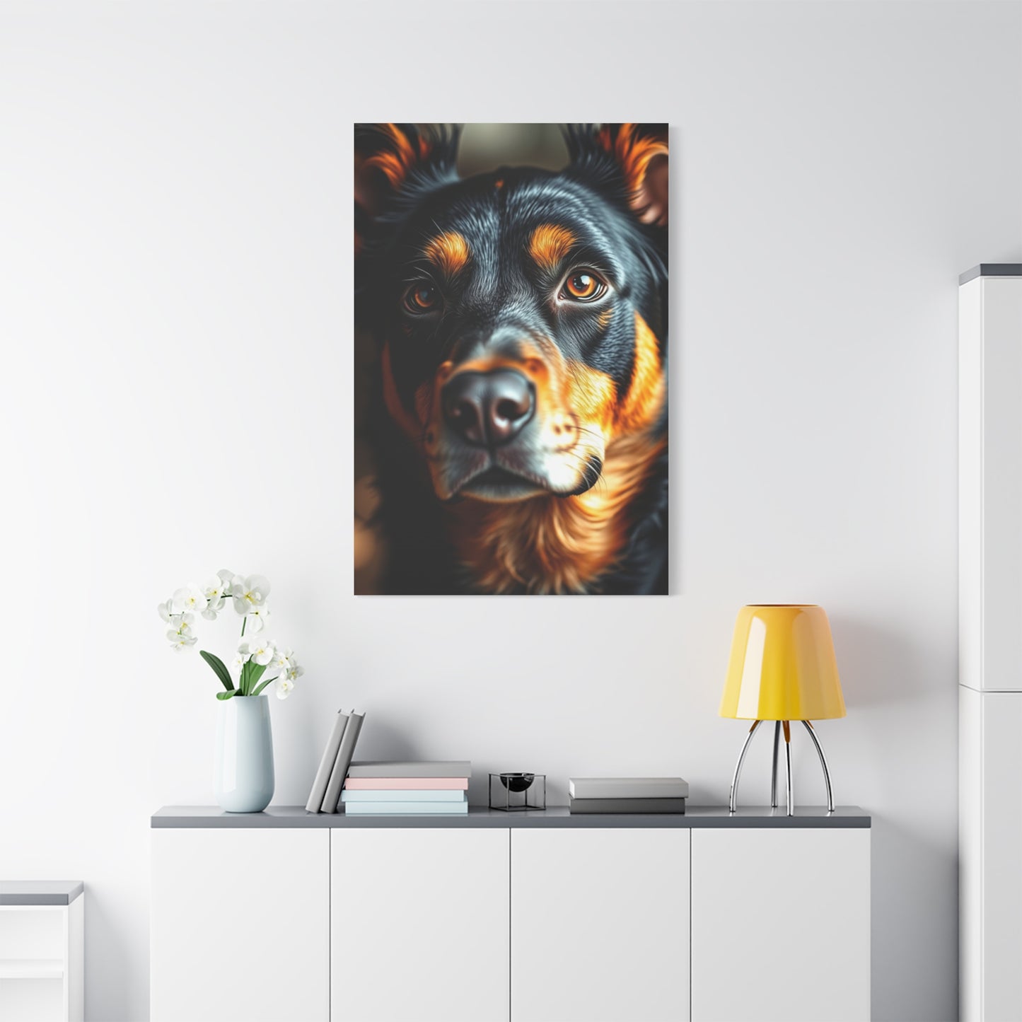 Black and Tan Art Refined Canvas Wall Art & Canvas Print
