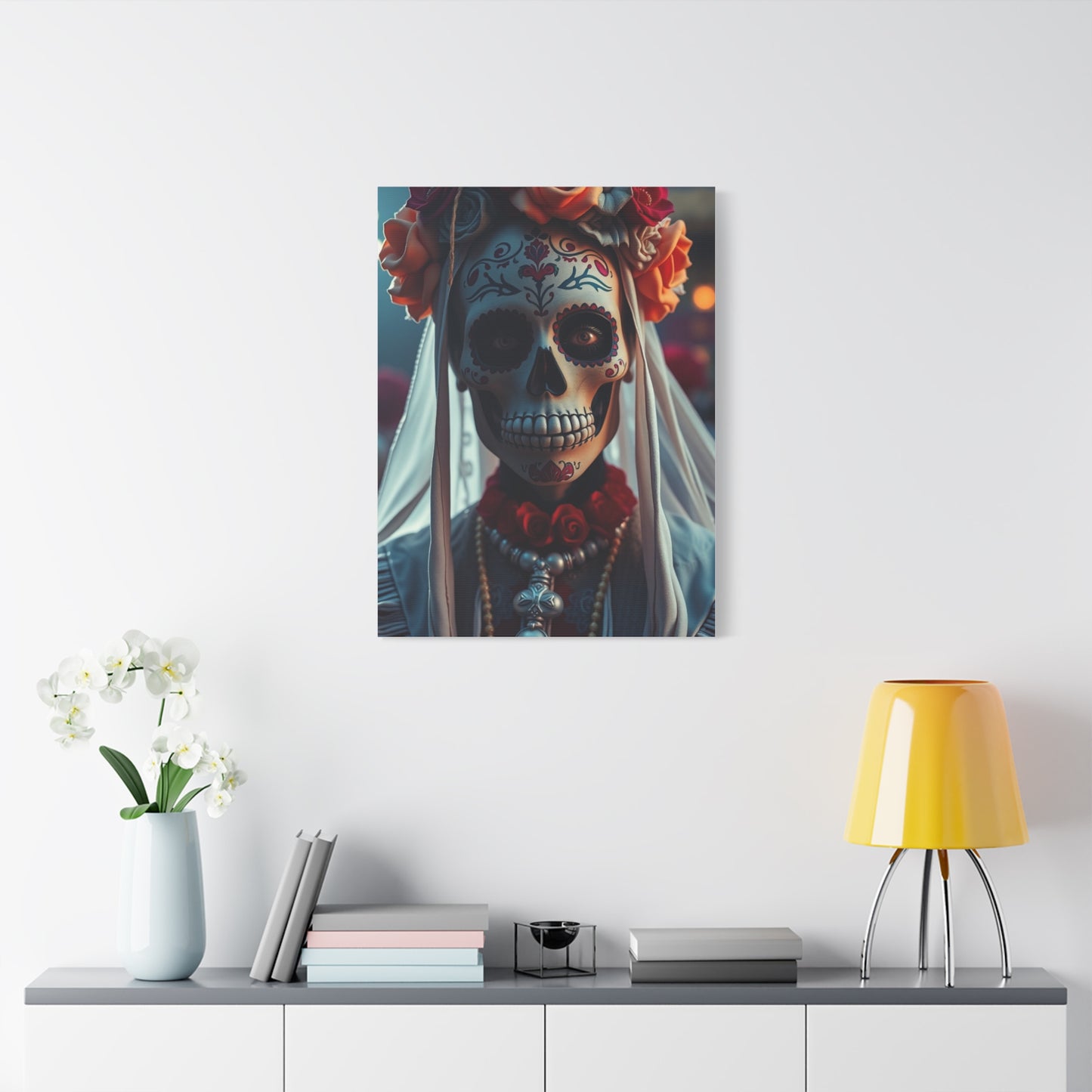 Vision Día de los Muertos Art Art Wall Art & Canvas Print