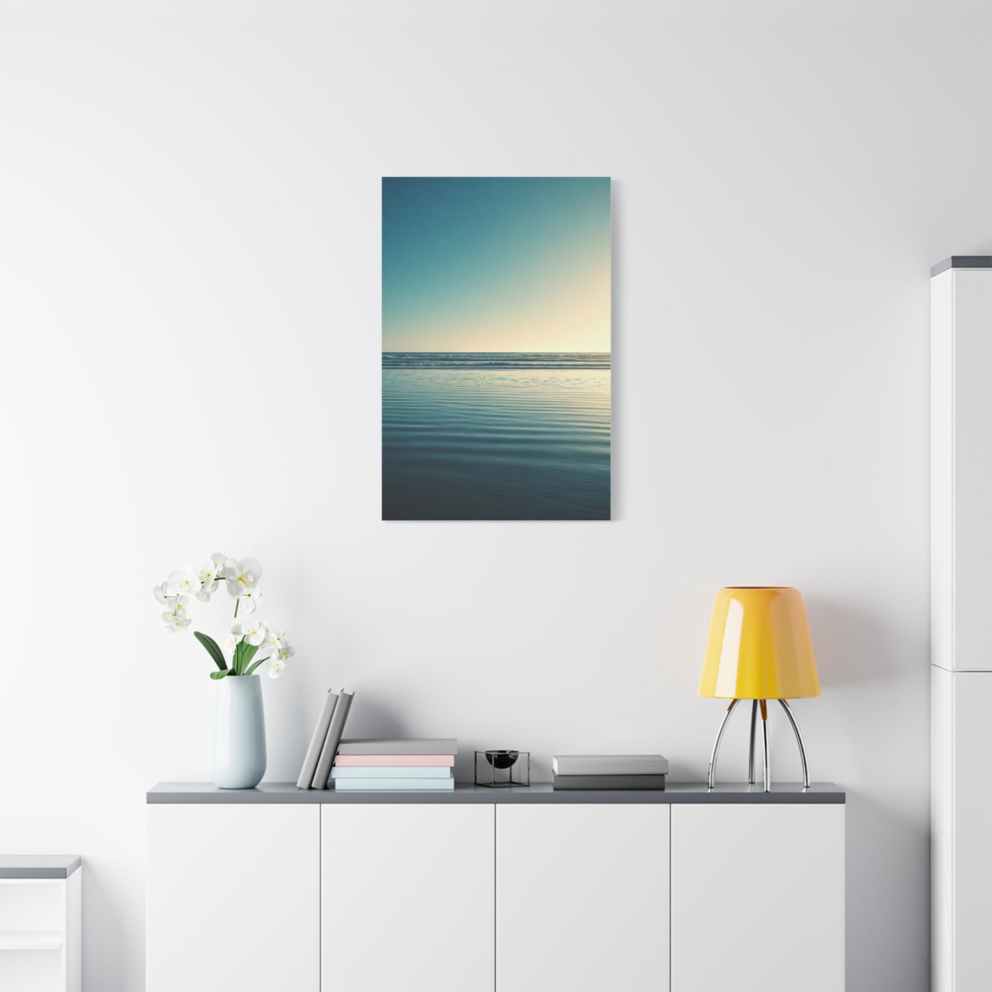 Calm Horizon Sea Gradient Wall Art & Canvas Prints