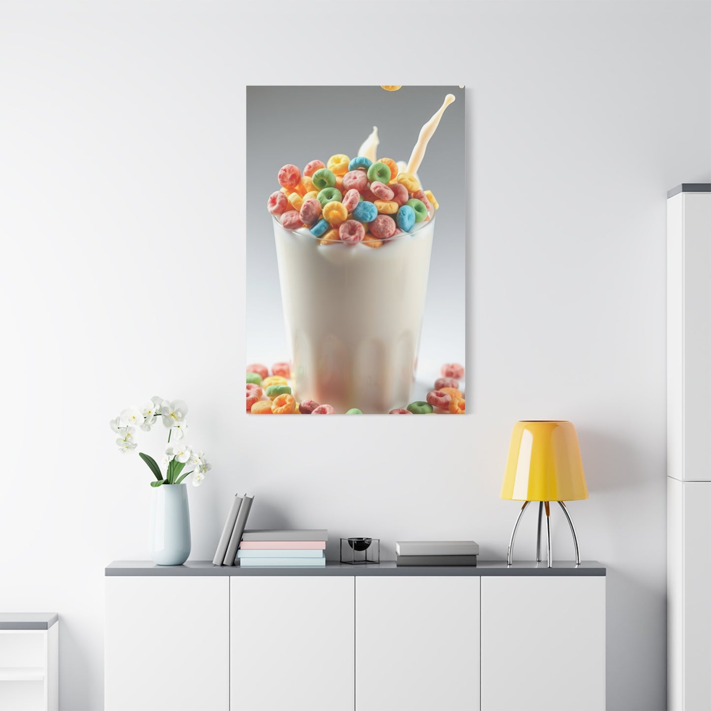 Vibrant Milky Confection Canvas Wall Art & Canvas Print