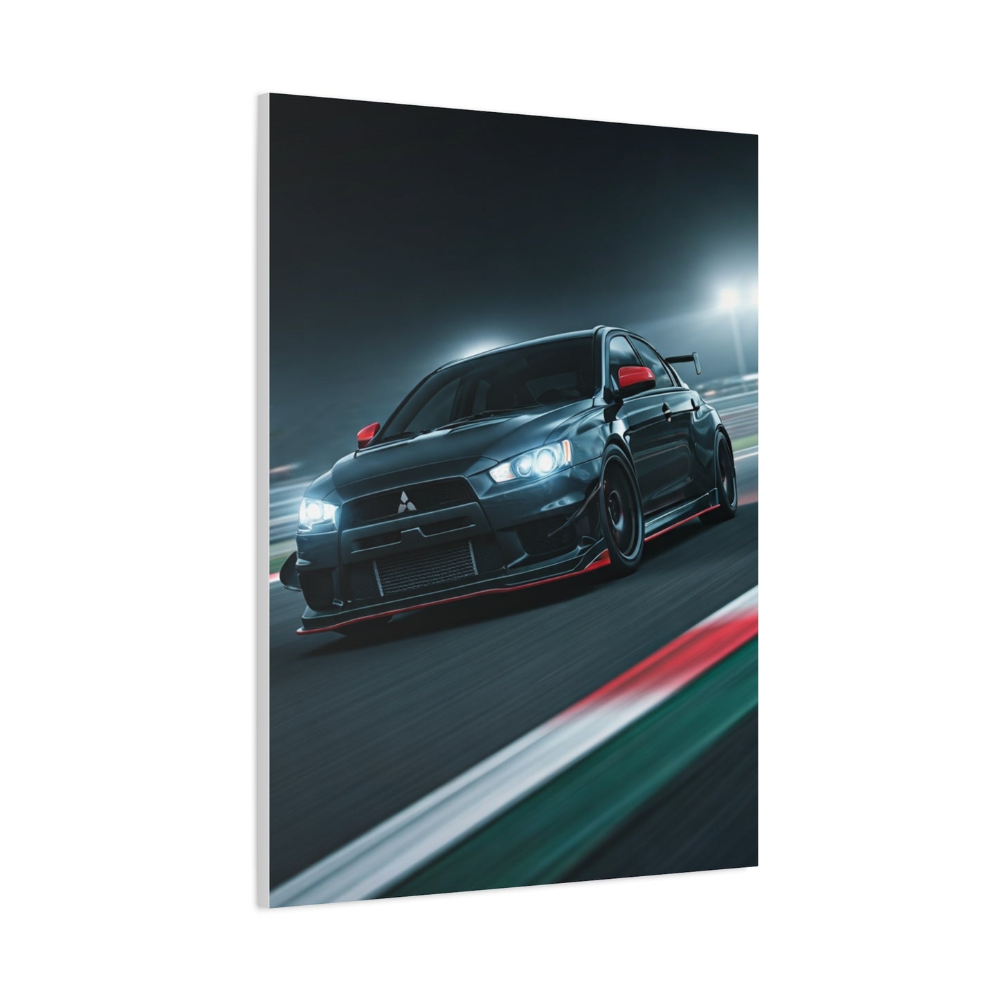 Mitsubishi Lancer Evolution X Circuit Attack Wall Art & Canvas Prints