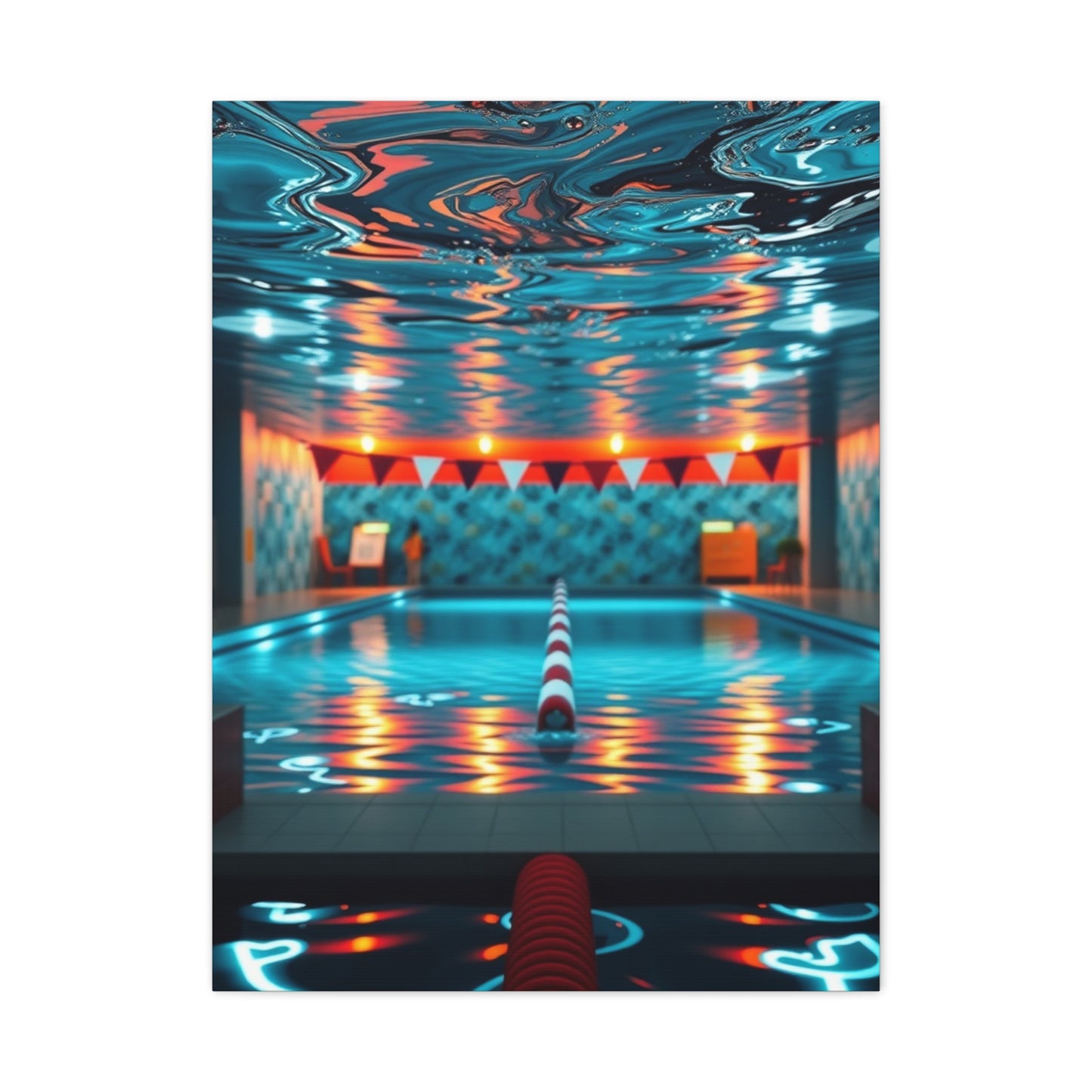 Swimming Pool Art Luxury Canvas Wall Art & Canvas Print
