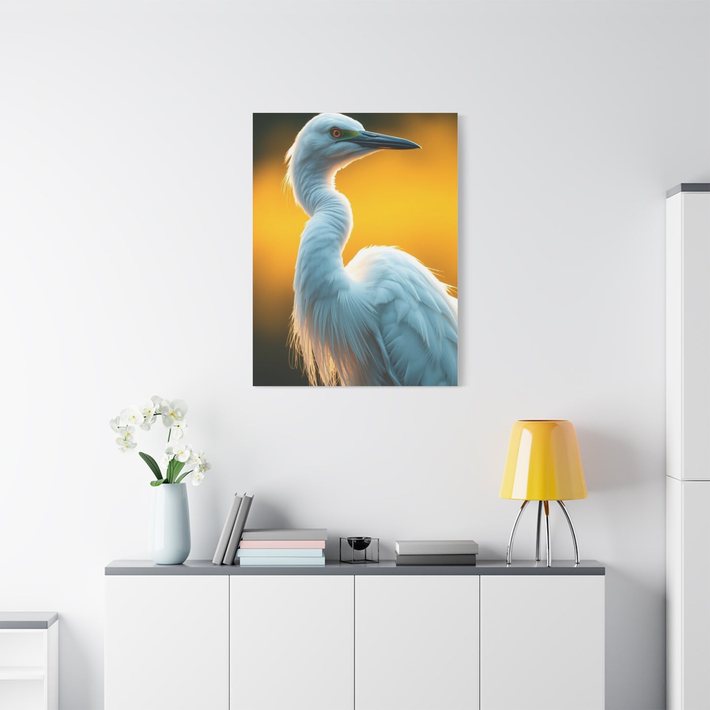 Egret Art Luxury Canvas Wall Art & Canvas Print