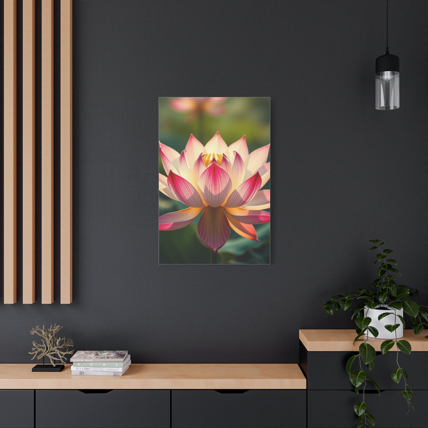 Opulent Lotus Reverie Canvas wall art & canvas print