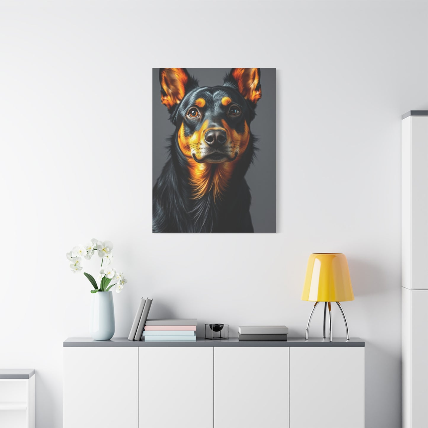 Black and Tan Art Luxury Canvas Wall Art & Canvas Print