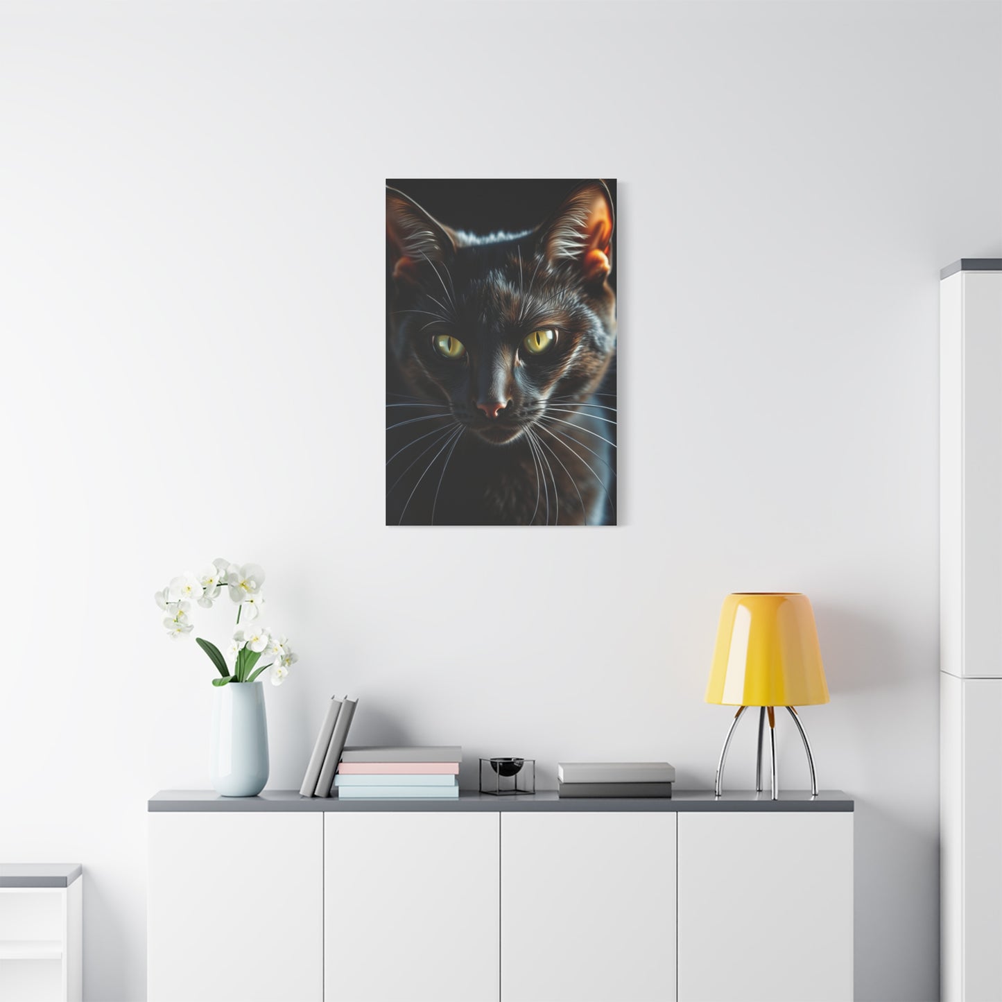 Vision Black Cat Art Art Wall Art & Canvas Print