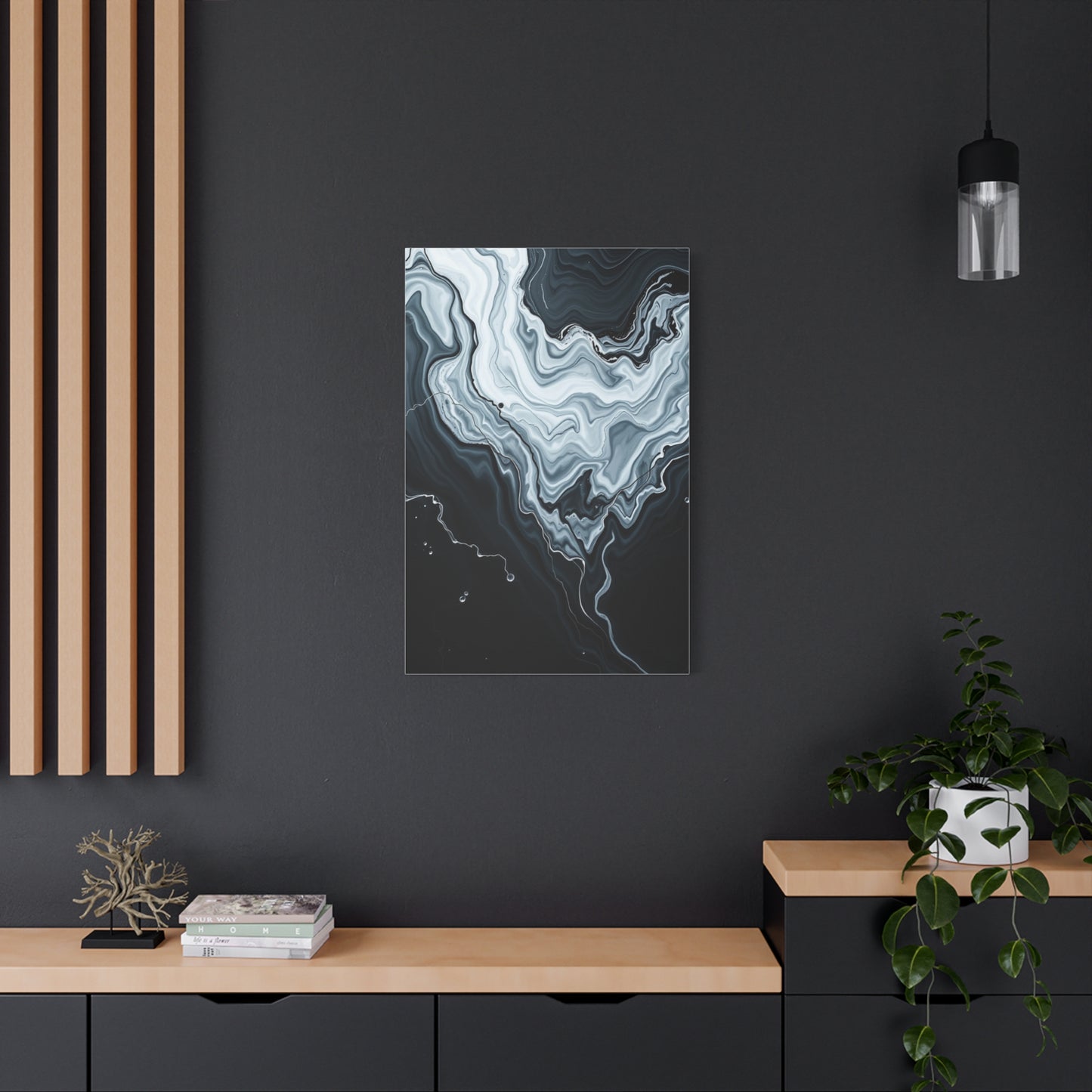 Black and White Abstract Art Supreme Gallery Wall Art & Canvas Print