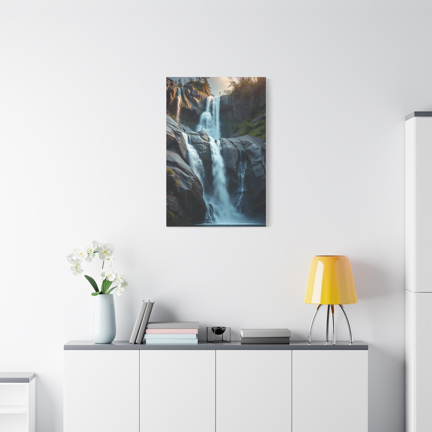 Sublime Cascade Abstraction Wall Art & Canvas Print