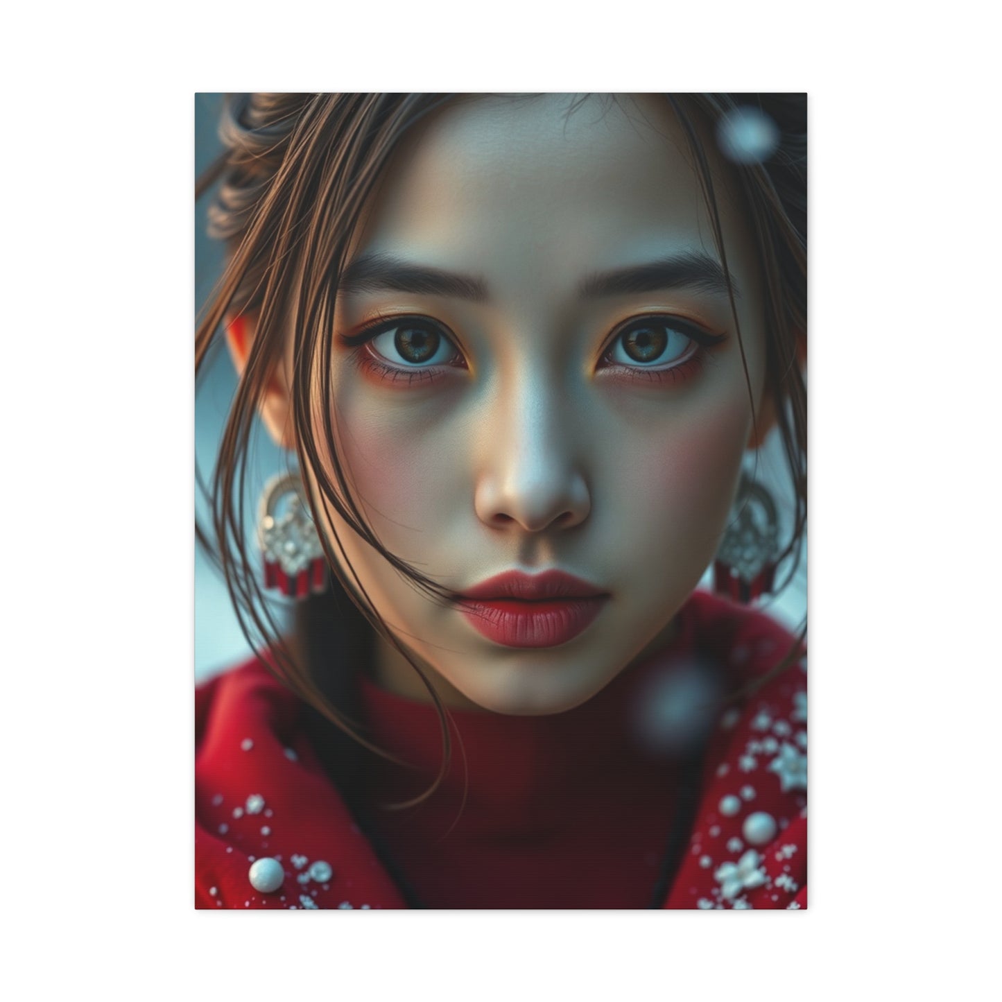 Chic Crimson Canvas Wall Art & Canvas Print