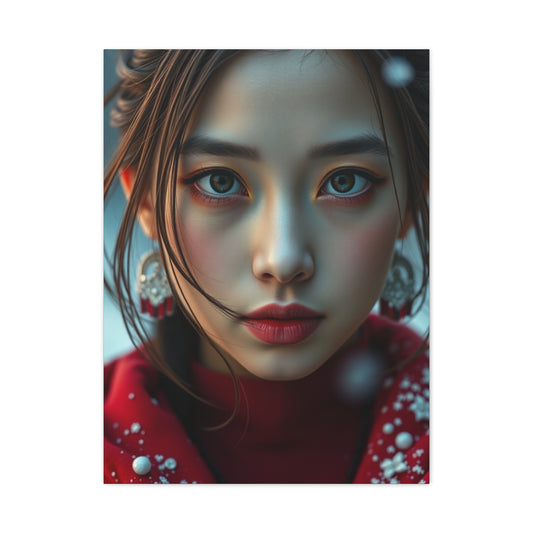 Chic Crimson Canvas Wall Art & Canvas Print