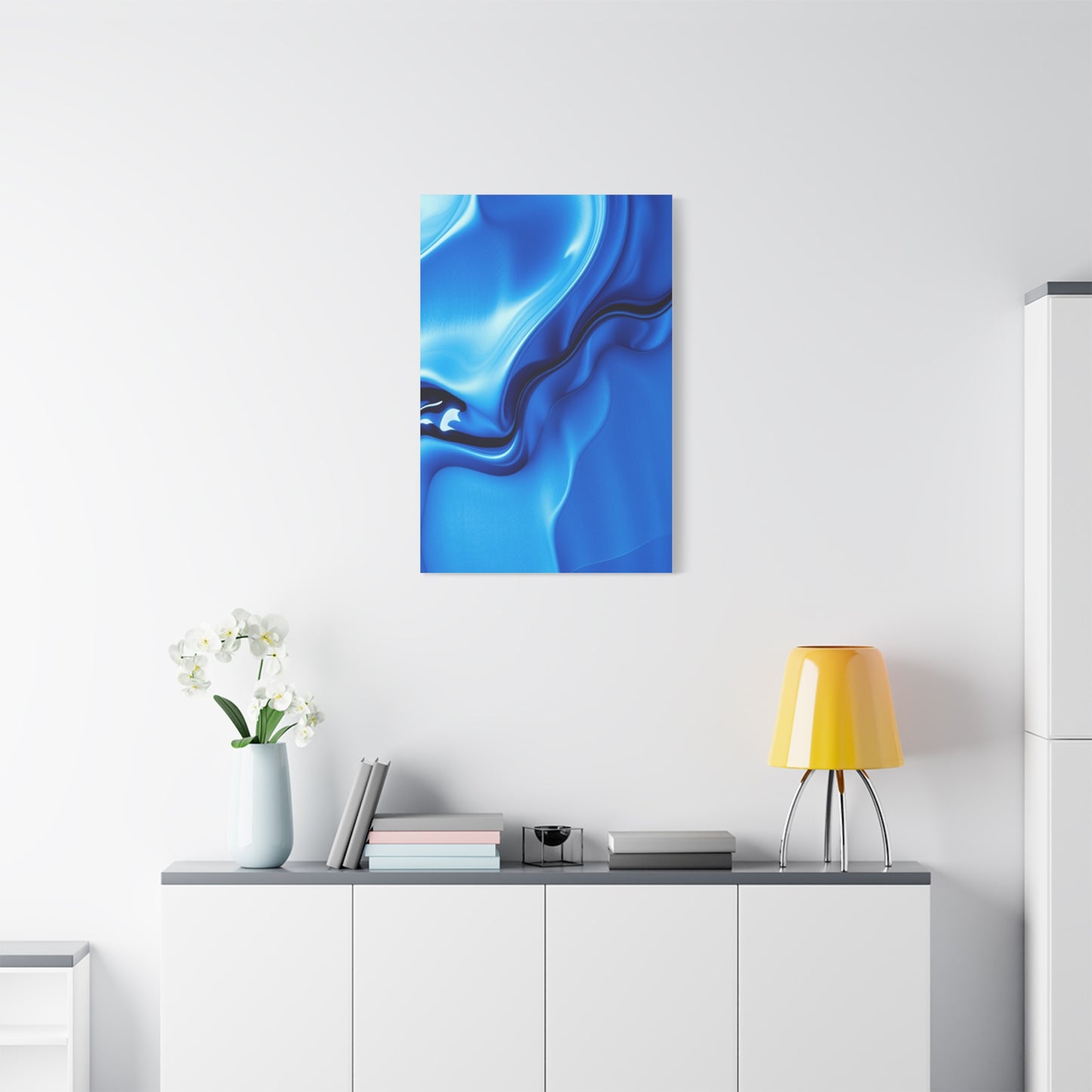 Blue Abstract Art Supreme Gallery Wall Art & Canvas Print