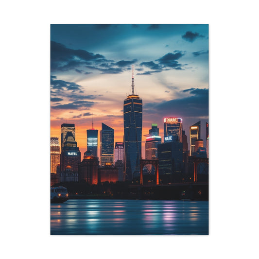 City Skylines Art Luxury Canvas Wall Art & Canvas Print