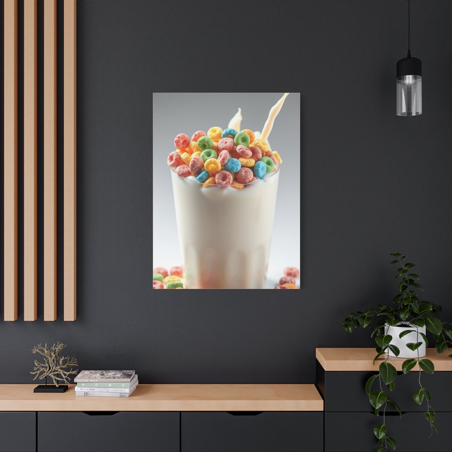 Vibrant Milky Confection Canvas Wall Art & Canvas Print