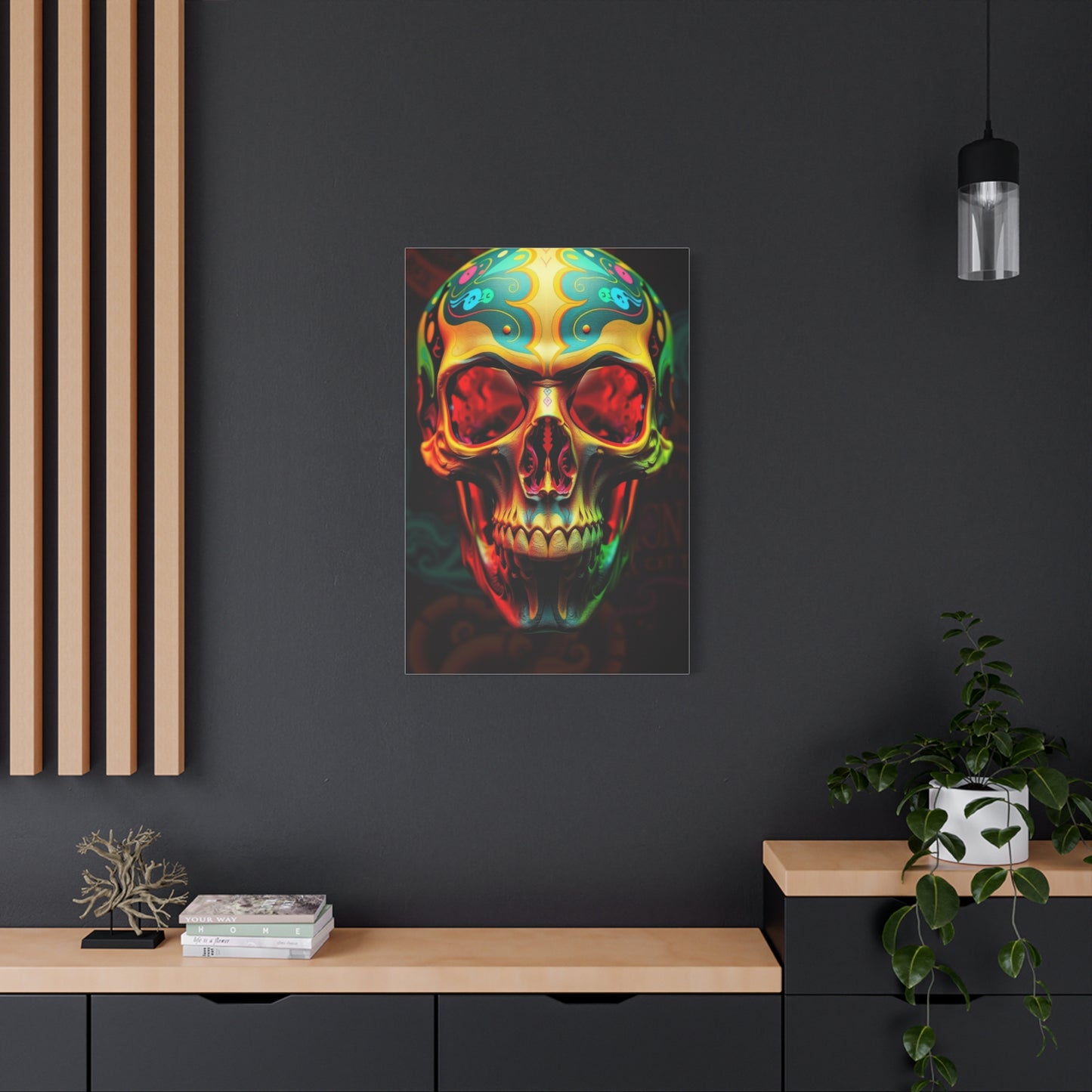 Ethereal Skull Illusion Wall Art & Canvas Print