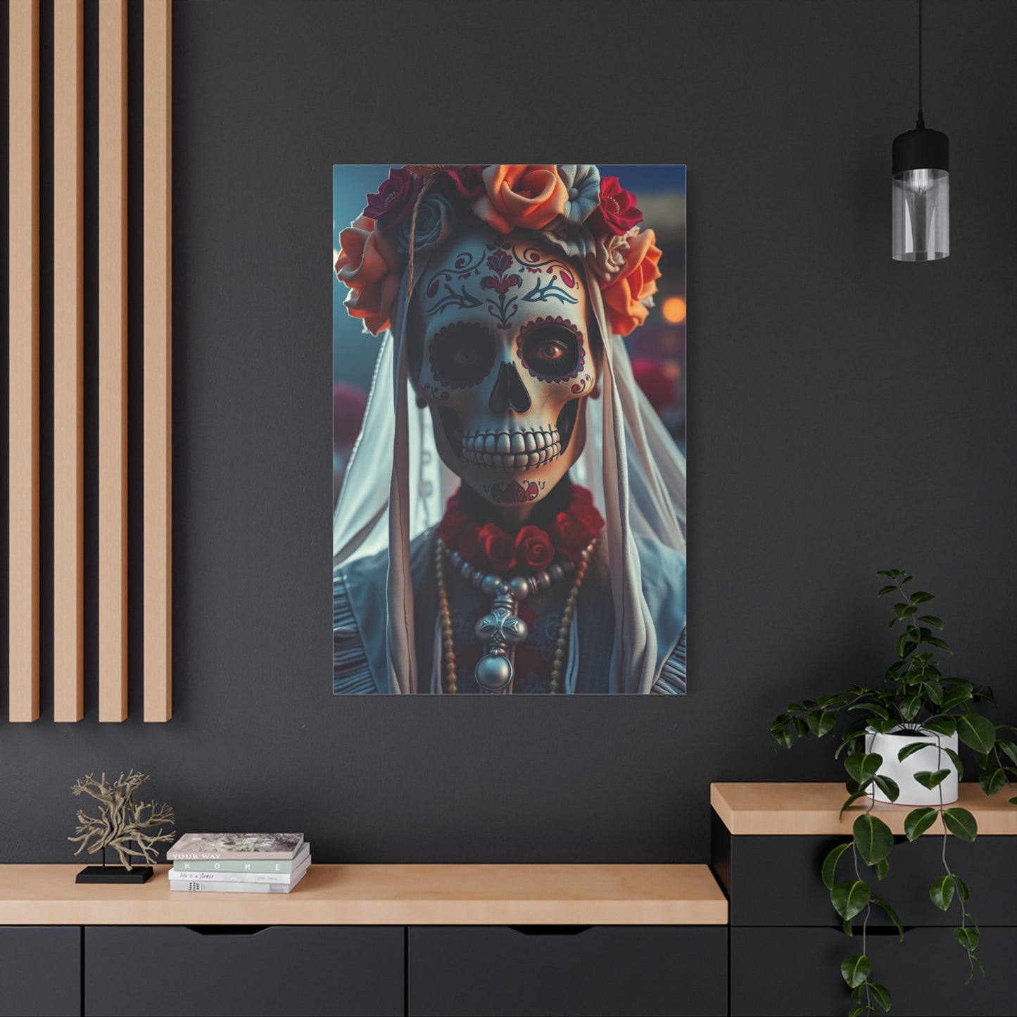 Vision Día de los Muertos Art Art Wall Art & Canvas Print