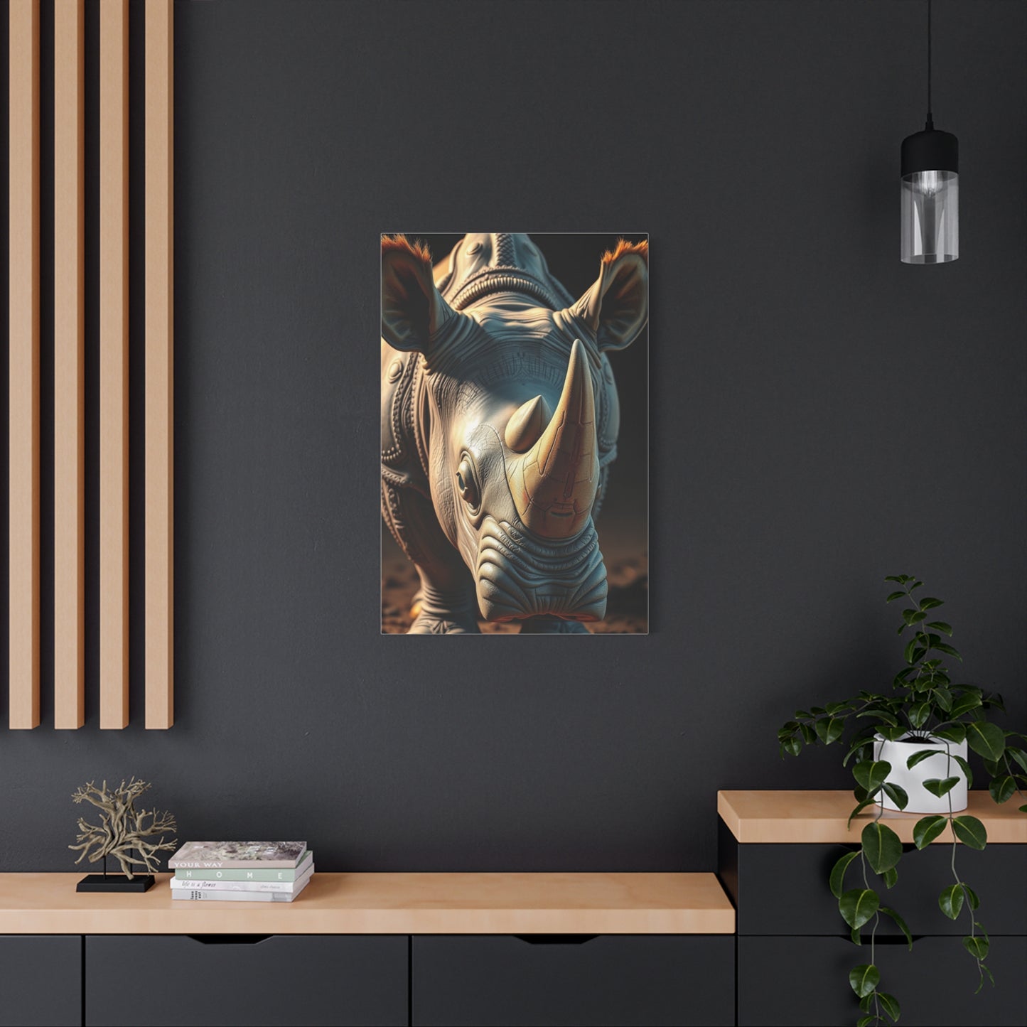 Rhinoceros Art Refined Canvas Wall Art & Canvas Print