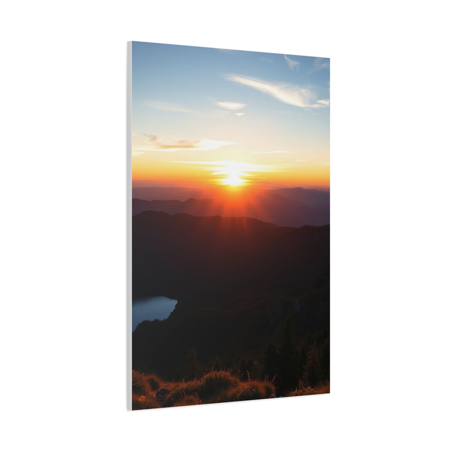 Summit Radiance: Dawn to Dusk Wall Art & Canvas Print