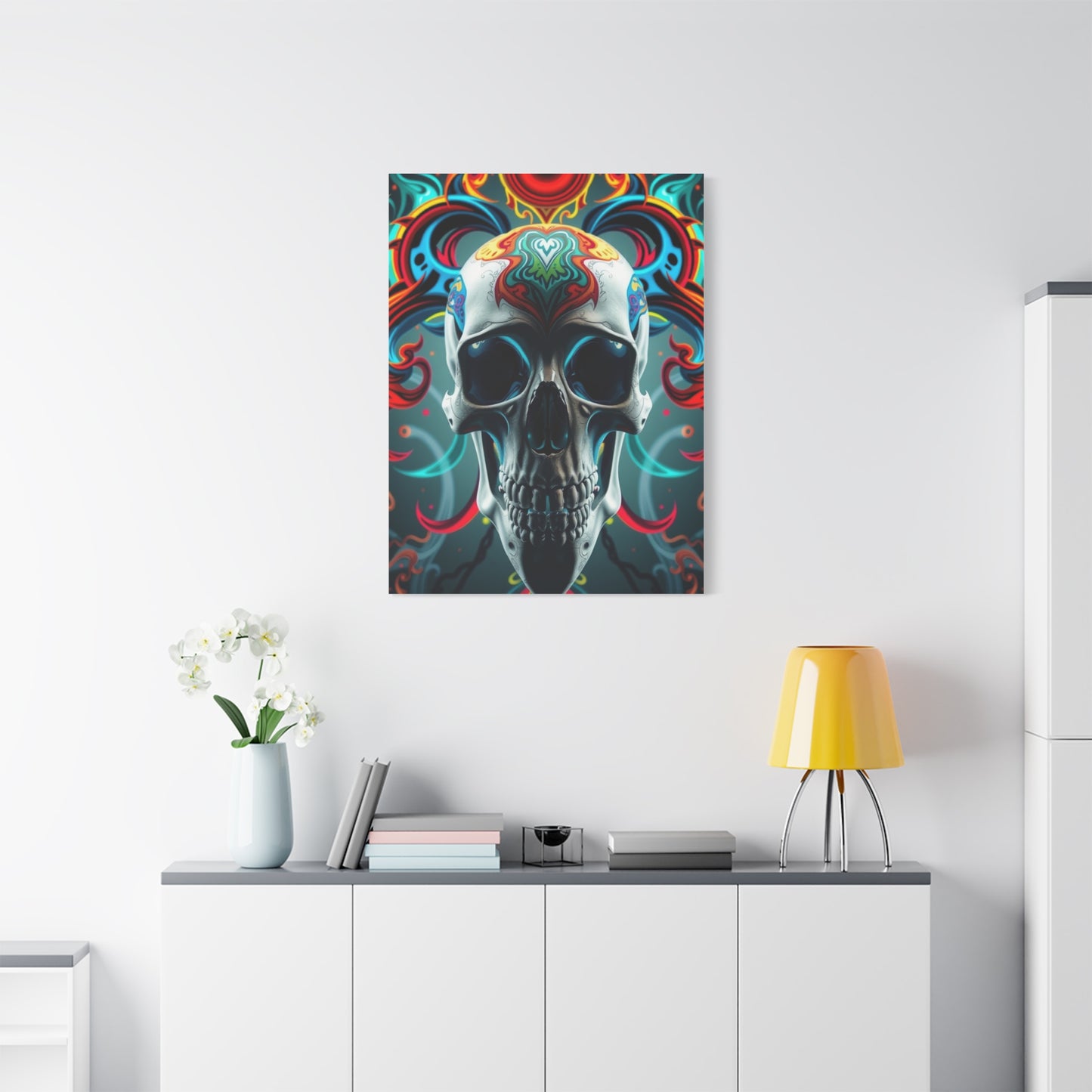 Collection 3D Trippy Skull Art By Ali Gulec Art Art Wall Art & Canvas Print